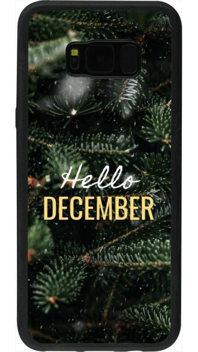 Samsung Galaxy S8+ Case Hülle - Silikon schwarz Winter 25 Winter hello december