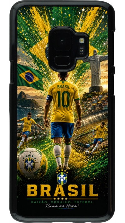 Coque Samsung Galaxy S9 - Football Brésil splash 2026