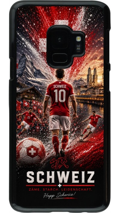 Coque Samsung Galaxy S9 - Football Schweiz splash 2026