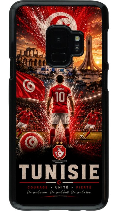 Coque Samsung Galaxy S9 - Football Tunisie splash 2026