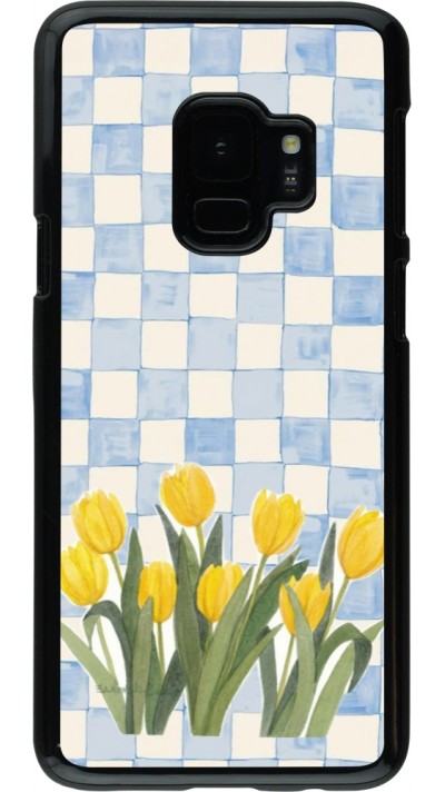 Samsung Galaxy S9 Case Hülle - Blue vichy tulips Spring 2026