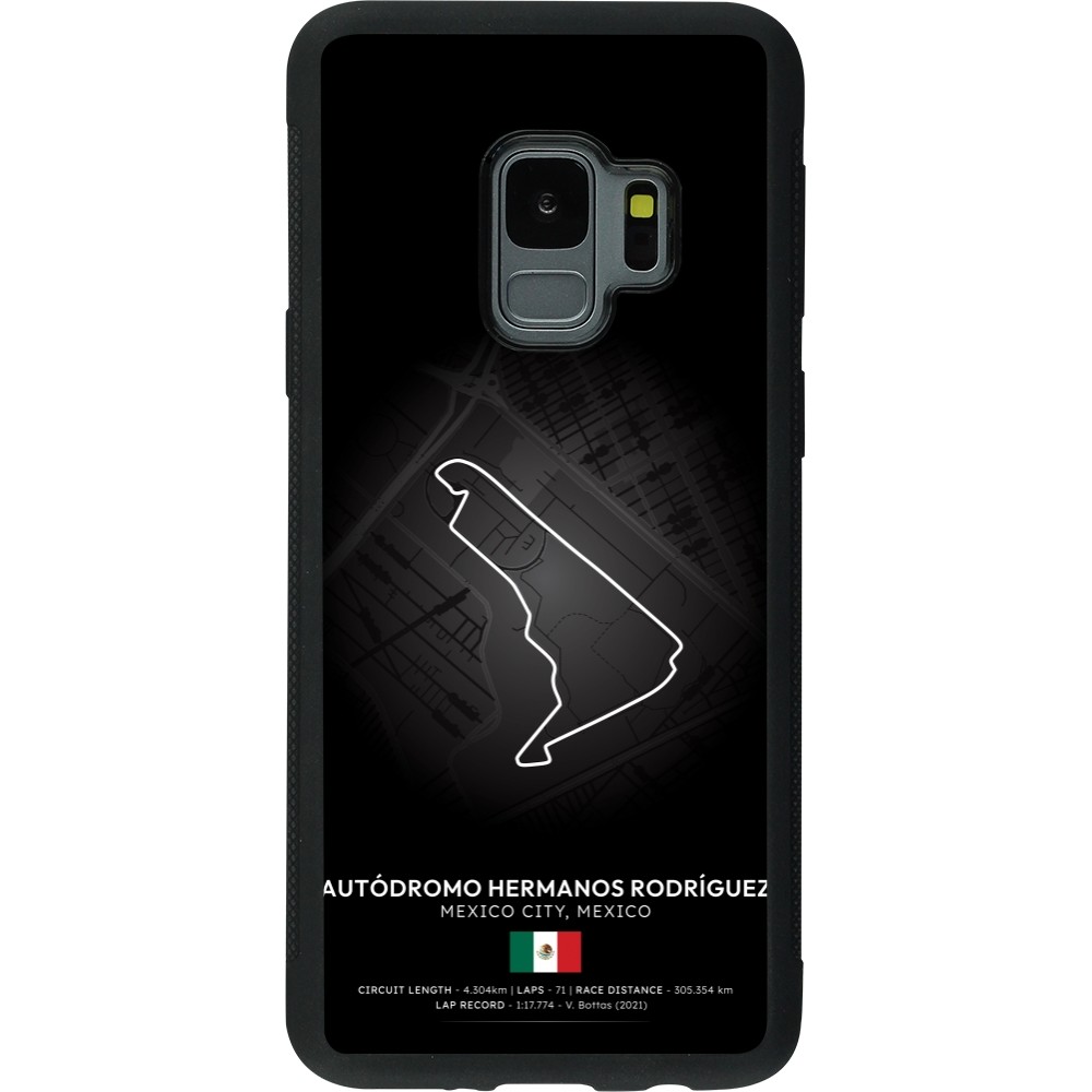 Samsung Galaxy S9 Case Hülle - Silikon schwarz F1 Track 2025 Mexico