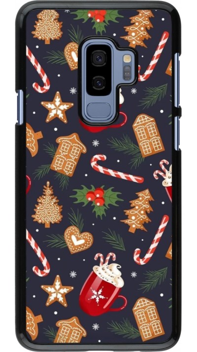 Samsung Galaxy S9+ Case Hülle - Christmas 25 Pattern Gingerbread House