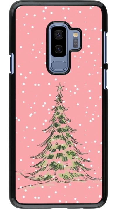 Samsung Galaxy S9+ Case Hülle - Christmas 25 Pink Tree