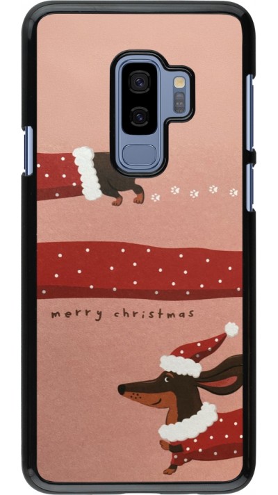 Samsung Galaxy S9+ Case Hülle - Christmas 25 Teckel Merry Xmas