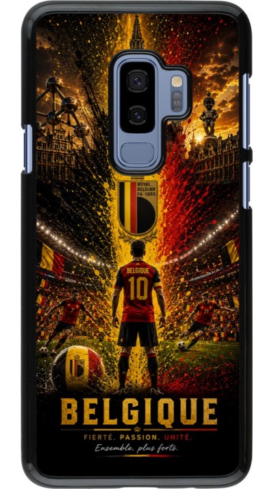 Coque Samsung Galaxy S9+ - Football Belgique splash 2026