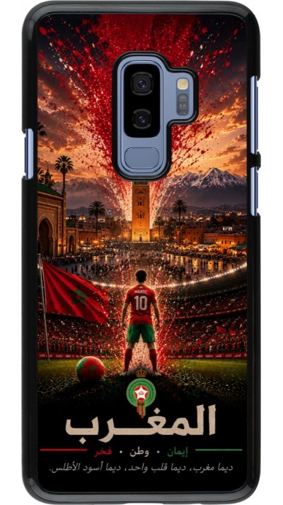 Coque Samsung Galaxy S9+ - Football Maroc splash 2026