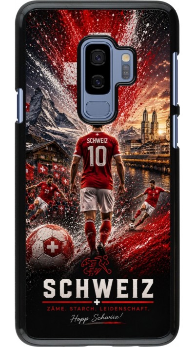 Coque Samsung Galaxy S9+ - Football Schweiz splash 2026