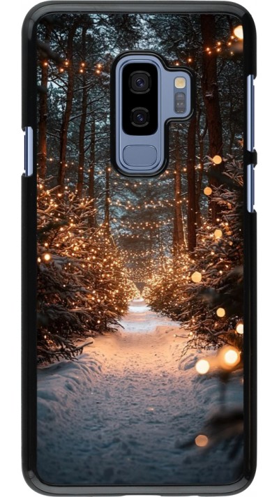 Samsung Galaxy S9+ Case Hülle - Winter 25 Winter snowy road