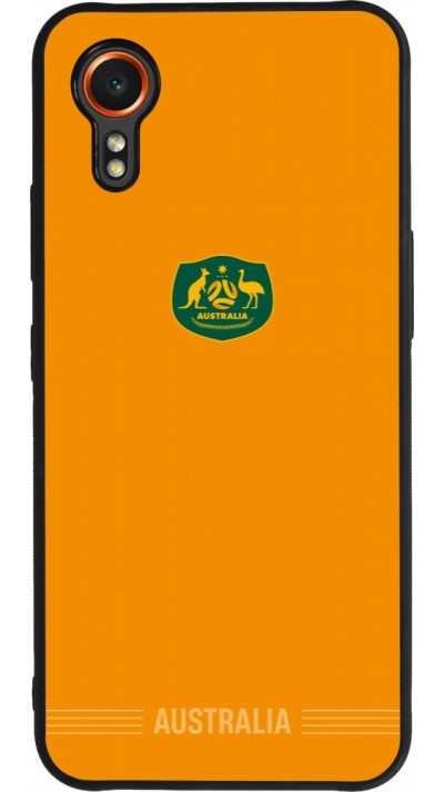 Coque Samsung Galaxy XCover 7 - Silicone rigide noir Maillot de football Australie 2026 personnalisable