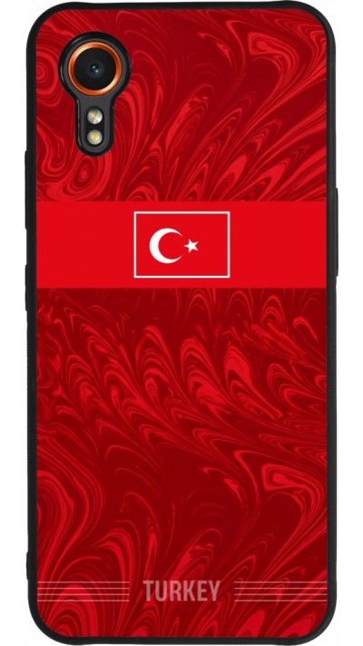 Coque Samsung Galaxy XCover 7 - Silicone rigide noir Maillot de football Turquie 2026 personnalisable