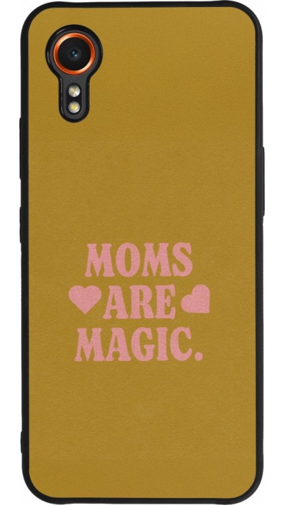 Coque Samsung Galaxy XCover 7 - Silicone rigide noir Mom 2026 Are Magic