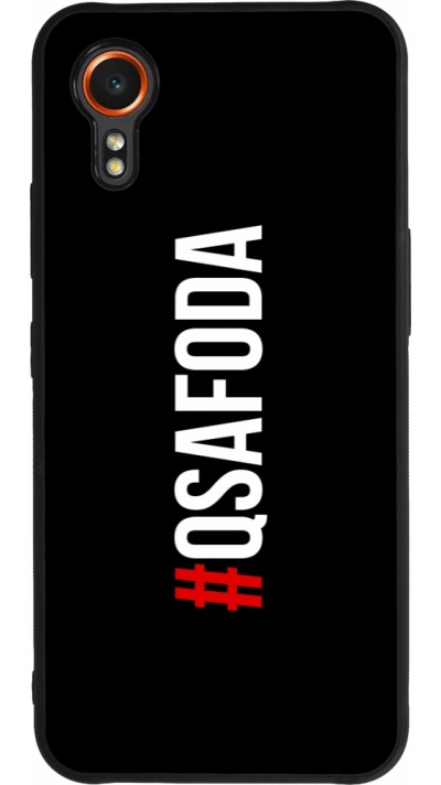 Coque Samsung Galaxy XCover 7 - Silicone rigide noir Qsafoda 1