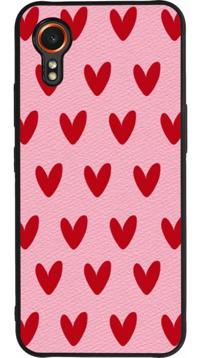Coque Samsung Galaxy XCover 7 - Silicone rigide noir Saint Valentines Day 26 Pattern heart