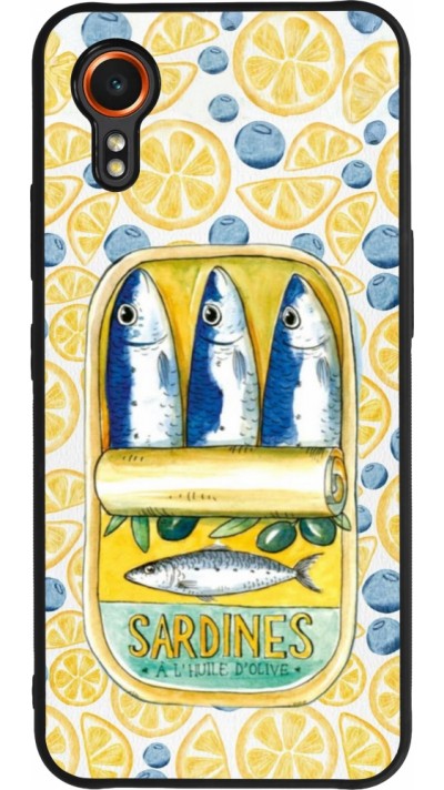 Coque Samsung Galaxy XCover 7 - Silicone rigide noir Sardines in oil 2026