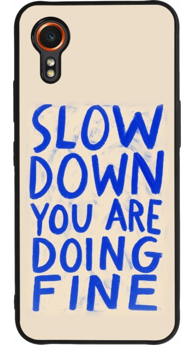 Coque Samsung Galaxy XCover 7 - Silicone rigide noir Slow down 2026