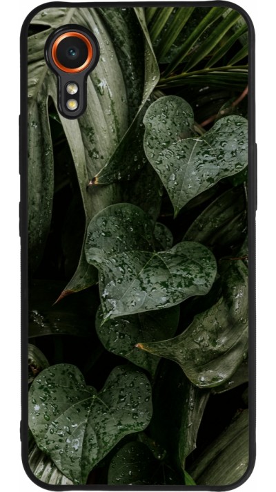 Coque Samsung Galaxy XCover 7 - Silicone rigide noir Spring 23 fresh plants
