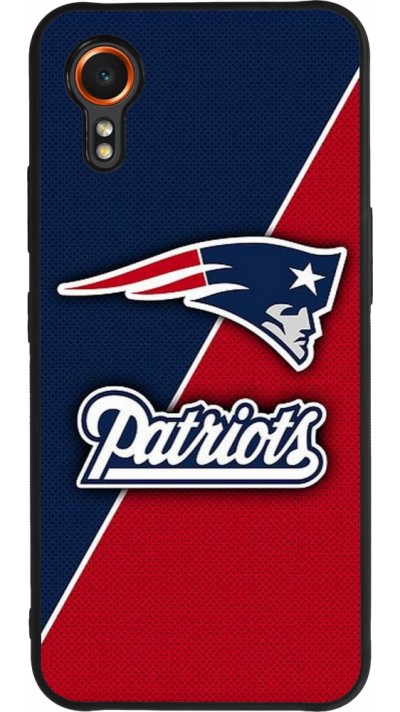 Samsung Galaxy XCover 7 Case Hülle - Silikon schwarz Super Bowl 26 Patriots 1