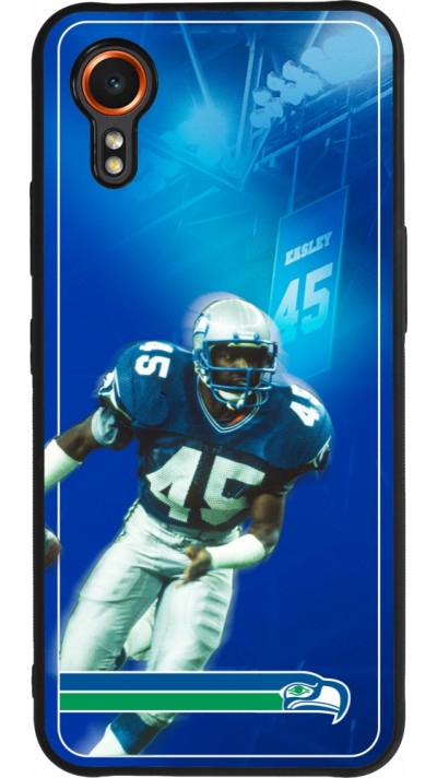 Samsung Galaxy XCover 7 Case Hülle - Silikon schwarz Super Bowl 26 Seattle 1