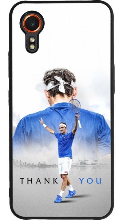 Samsung Galaxy XCover 7 Case Hülle - Silikon schwarz Thank you Roger