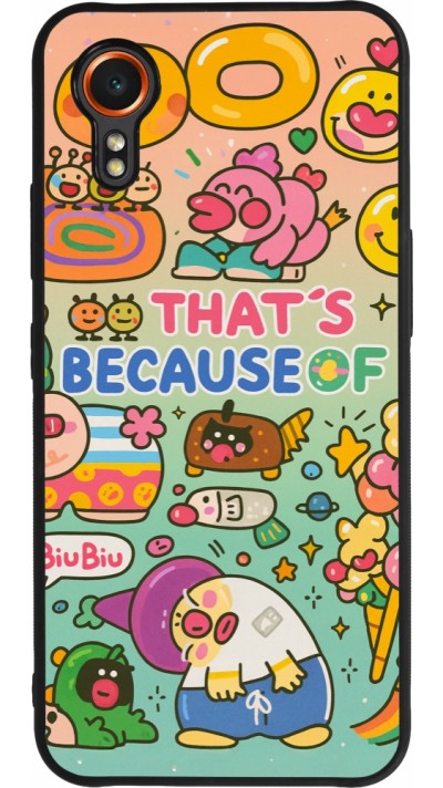 Samsung Galaxy XCover 7 Case Hülle - Silikon schwarz Thats beacause of