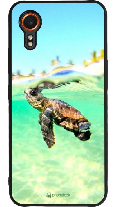 Samsung Galaxy XCover 7 Case Hülle - Silikon schwarz Turtle Underwater