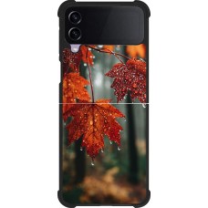 Coque Samsung Galaxy Z Flip3 5G - Silicone rigide noir Autumn 25 Rain