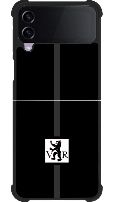 Coque Samsung Galaxy Z Flip3 5G - Silicone rigide noir Canton AR noir