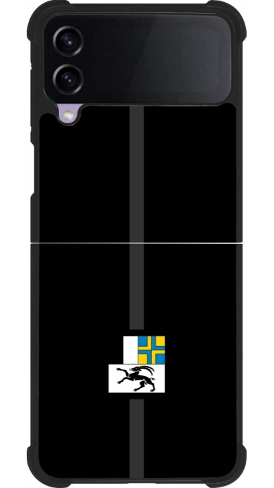 Coque Samsung Galaxy Z Flip3 5G - Silicone rigide noir Canton GR noir