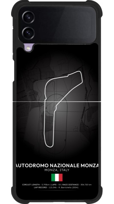 Coque Samsung Galaxy Z Flip3 5G - Silicone rigide noir F1 Track 2025 Italy