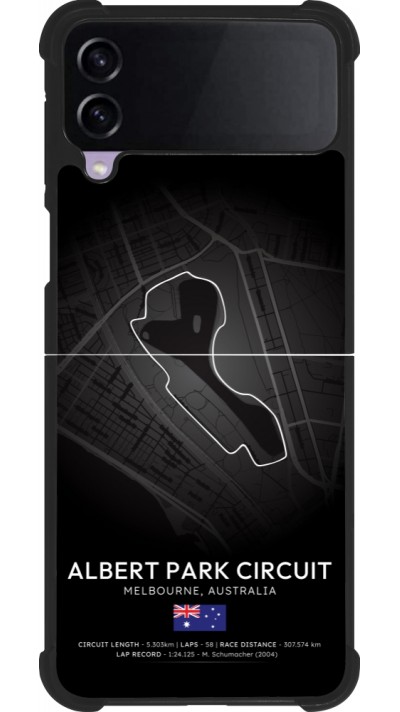 Coque Samsung Galaxy Z Flip3 5G - Silicone rigide noir F1 Track 2025 Melbourne