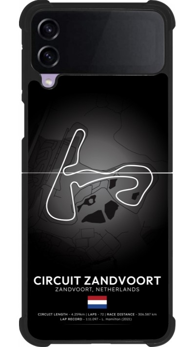 Coque Samsung Galaxy Z Flip3 5G - Silicone rigide noir F1 Track 2025 Netherlands