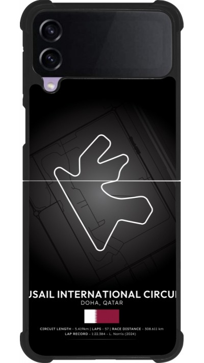 Coque Samsung Galaxy Z Flip3 5G - Silicone rigide noir F1 Track 2025 Qatar