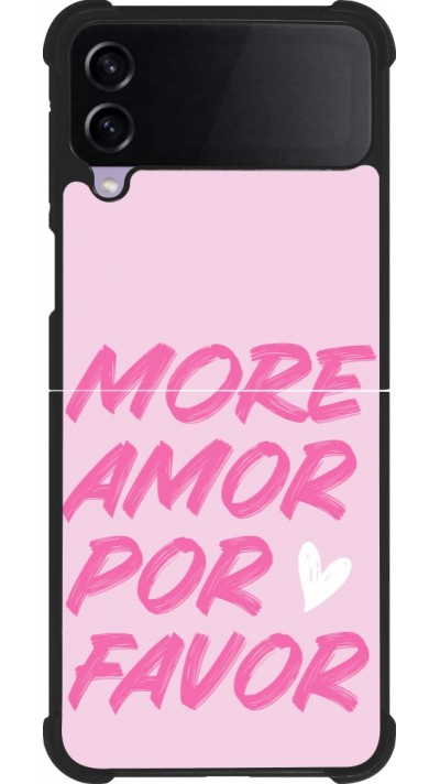 Samsung Galaxy Z Flip3 5G Case Hülle - Silikon schwarz More amor porfavor Samsung Galaxy Z Flip3 5G Case Hülle - Silikon schwarz More amor porfavor