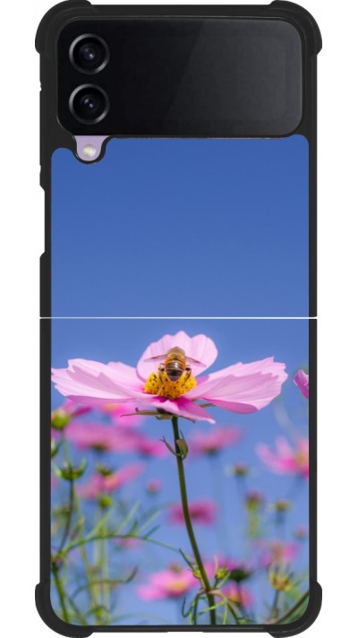 Coque Samsung Galaxy Z Flip3 5G - Silicone rigide noir Bee on a flower Spring 2026