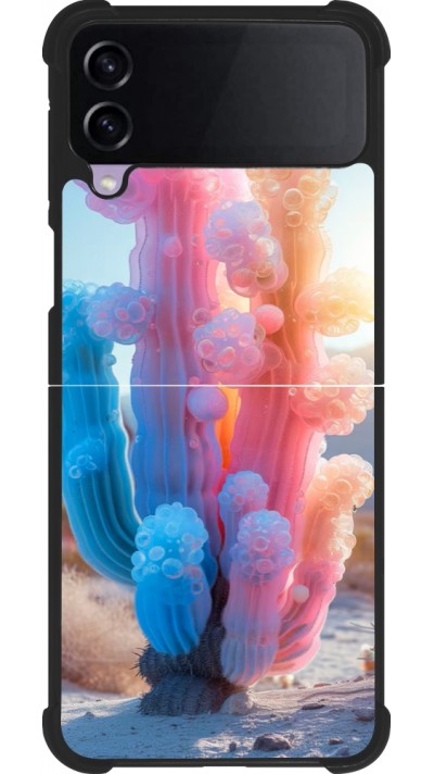 Coque Samsung Galaxy Z Flip3 5G - Silicone rigide noir Artificial vegetation 2025