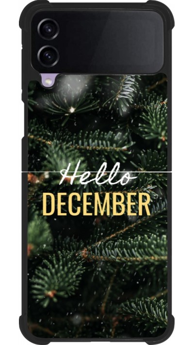 Samsung Galaxy Z Flip3 5G Case Hülle - Silikon schwarz Winter 25 Winter hello december