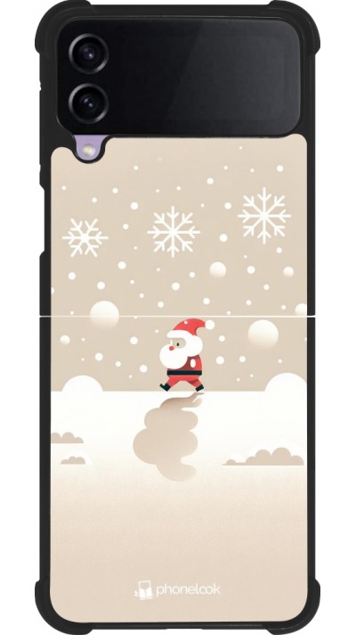 Samsung Galaxy Z Flip3 5G Case Hülle - Silikon schwarz Weihnachten 2023 Minimalistischer Weihnachtsmann Samsung Galaxy Z Flip3 5G Case Hülle - Silikon schwarz Weihnachten 2023 Minimalistischer Weihnachtsmann