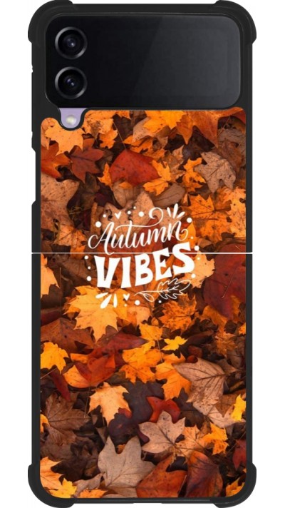 Coque Samsung Galaxy Z Flip4 - Silicone rigide noir Autumn 25 Autumn vibes