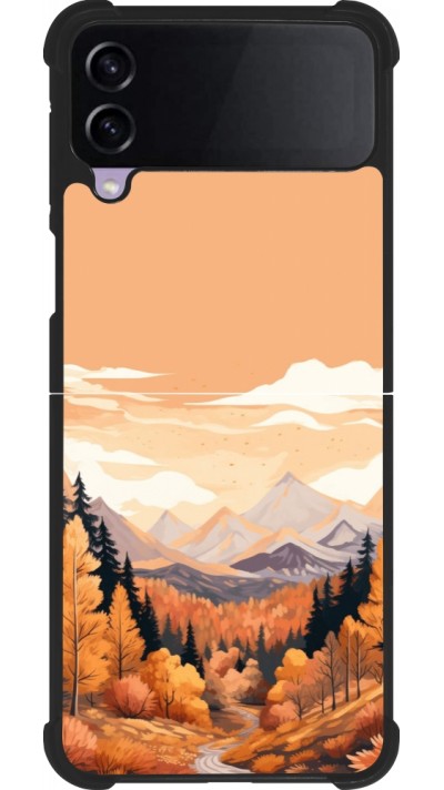 Coque Samsung Galaxy Z Flip4 - Silicone rigide noir Autumn 25 Mountains
