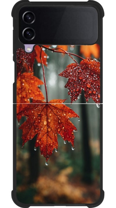 Coque Samsung Galaxy Z Flip4 - Silicone rigide noir Autumn 25 Rain