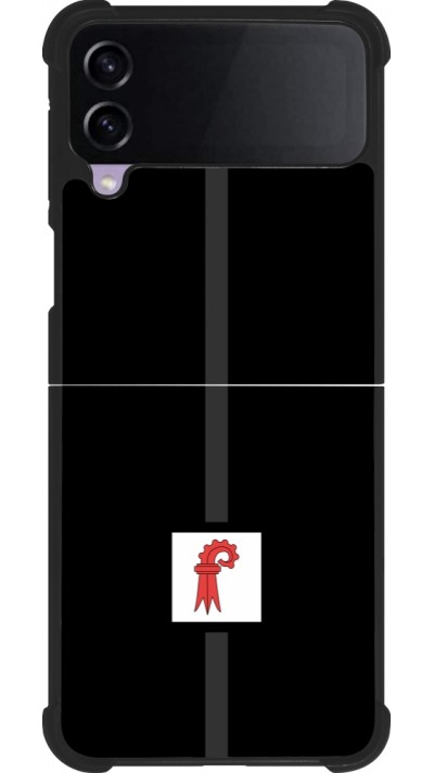 Coque Samsung Galaxy Z Flip4 - Silicone rigide noir Canton BL noir
