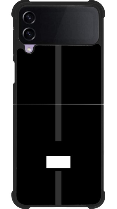 Coque Samsung Galaxy Z Flip4 - Silicone rigide noir Canton FR noir