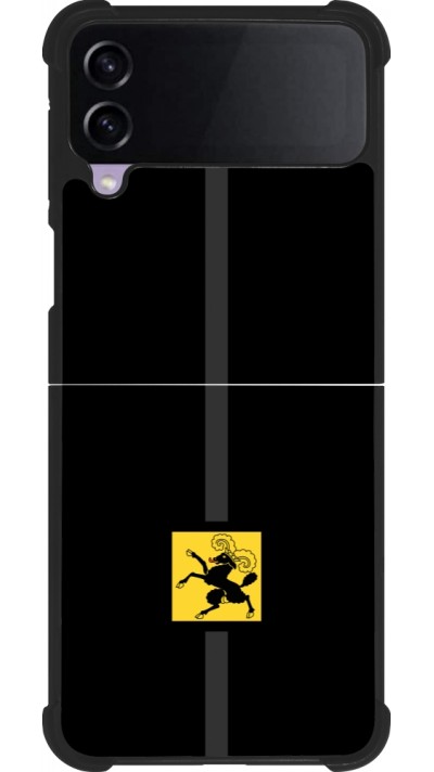 Coque Samsung Galaxy Z Flip4 - Silicone rigide noir Canton SH noir
