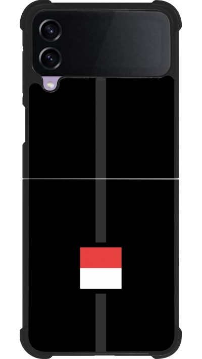Coque Samsung Galaxy Z Flip4 - Silicone rigide noir Canton SO noir