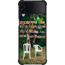 Samsung Galaxy Z Flip4 Case Hülle - Silikon schwarz Chairs DTMF