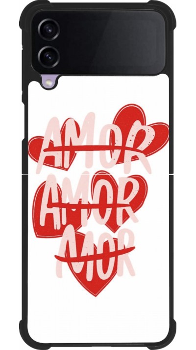 Samsung Galaxy Z Flip4 Case Hülle - Silikon schwarz Saint Valentines Day 26 Amor