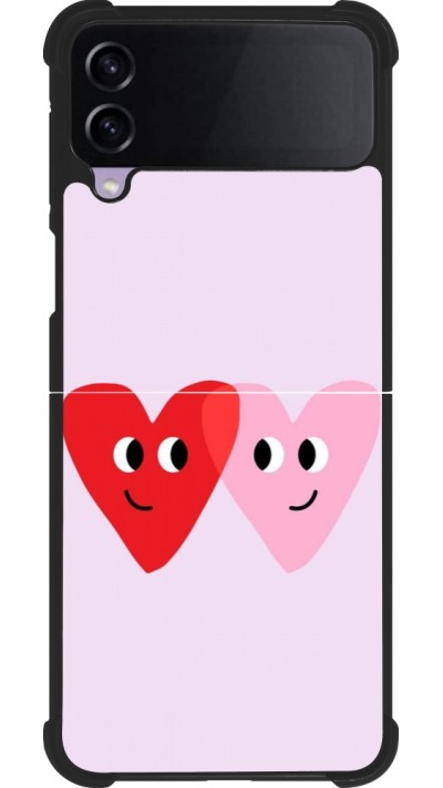 Samsung Galaxy Z Flip4 Case Hülle - Silikon schwarz Saint Valentines Day 26 Heart