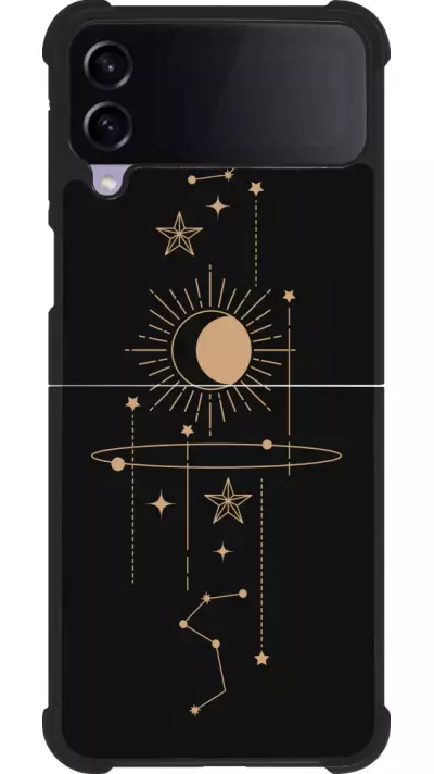 Coque Samsung Galaxy Z Flip4 - Silicone rigide noir Spring 23 astro