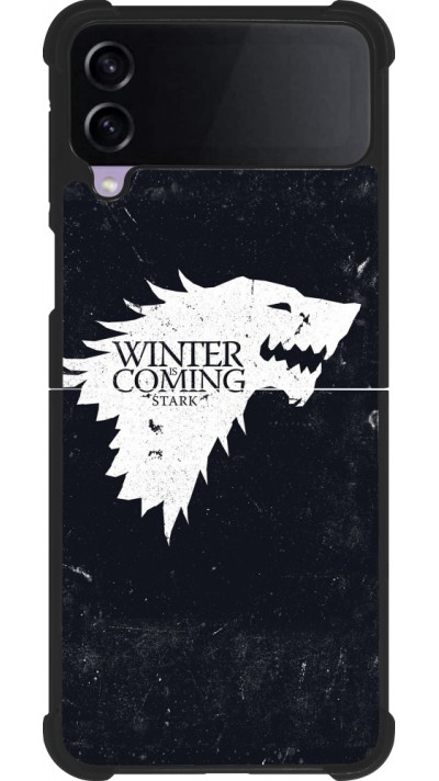 Samsung Galaxy Z Flip4 Case Hülle - Silikon schwarz Winter is coming Stark Samsung Galaxy Z Flip4 Case Hülle - Silikon schwarz Winter is coming Stark
